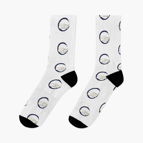Item preview, Minimal Zen Circle Corgi — Serenity Dog Curled Within Navy Blue Enso Brush Stroke  designed and sold by zoughlal.