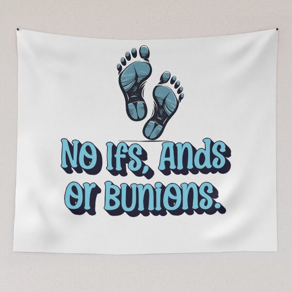 Item preview, No Ifs, Ands, or Bunions – Funny Podiatrist Foot Pun Design designed and sold by The Sticker Cove.