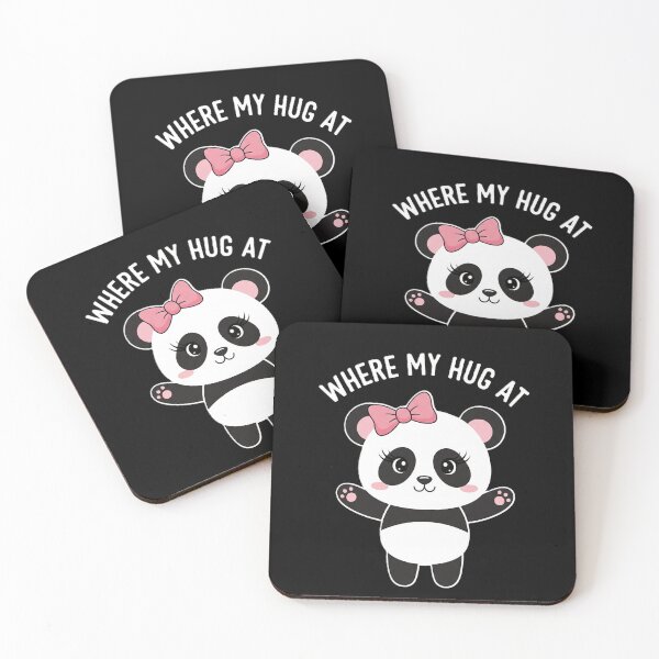 Item preview,  "Where My Hug At" - Adorable Panda with a Bow designed and sold by DMNindustries.