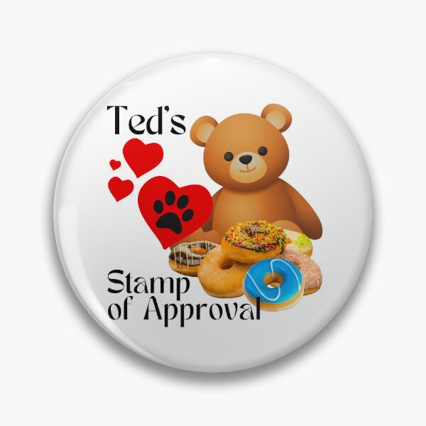 Item preview, Ted Loves Doughnuts and Gives his Stamp of Approval. designed and sold by MPC-Mince-Pies.