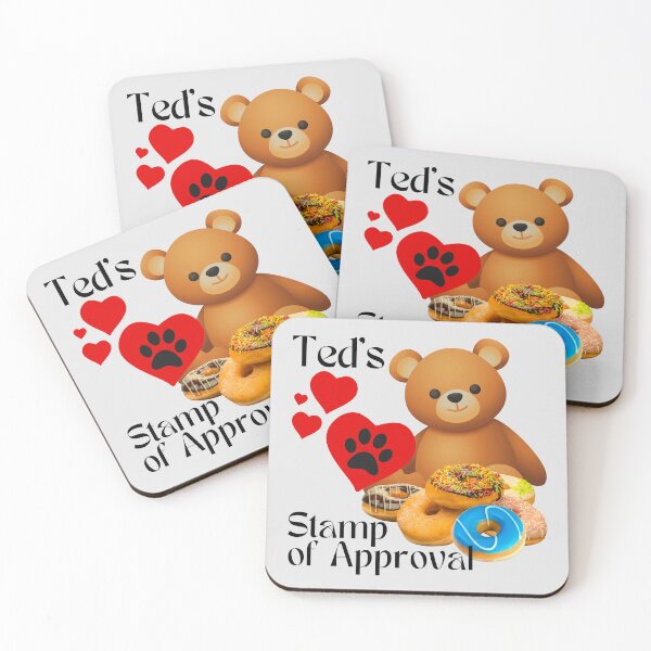 Item preview, Ted Loves Doughnuts and Gives his Stamp of Approval. designed and sold by MPC-Mince-Pies.