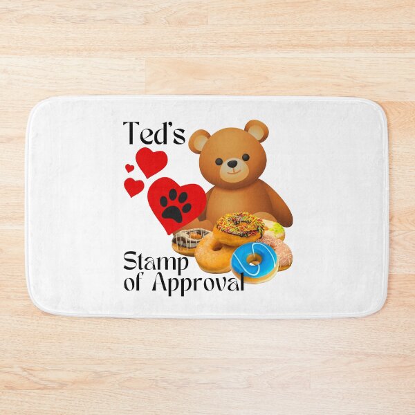Item preview, Ted Loves Doughnuts and Gives his Stamp of Approval. designed and sold by MPC-Mince-Pies.
