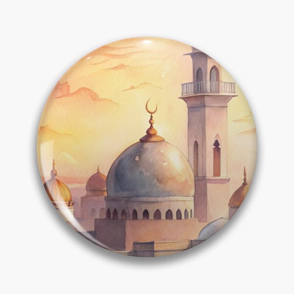 Item preview, Golden Mosque Sunrise designed and sold by ArabRaphsody.