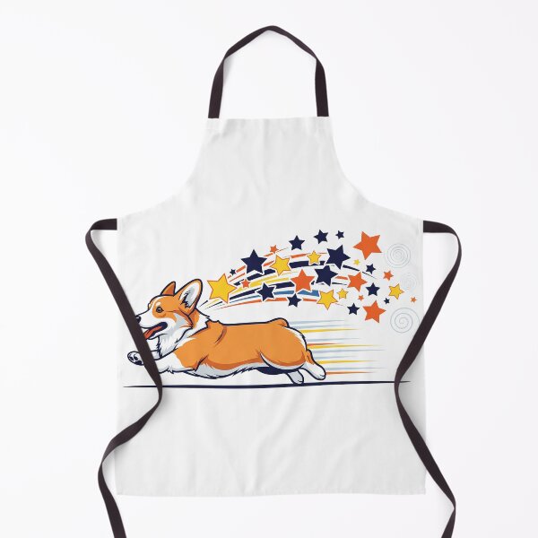Item preview, Comet Trail Corgi — Energetic Sprinting Dog with Dynamic Starry Tail Arc  designed and sold by zoughlal.