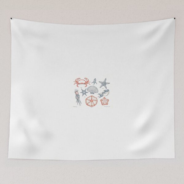 Item preview, Marine fauna – crabs, starfish & mussels designed and sold by Zazeyy.