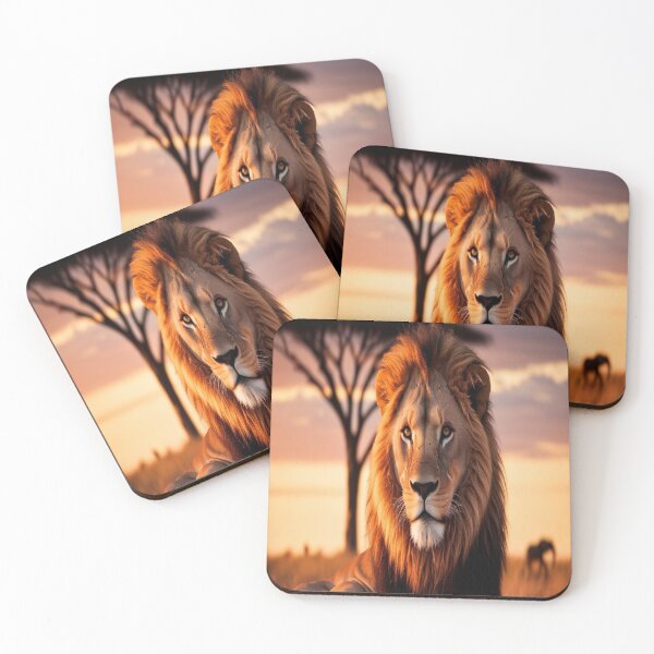 Item preview, Lifestyle Hub: Majestic Lion At Golden Hour - African Savanna Sunset designed and sold by M&M Lifestyle Hub.