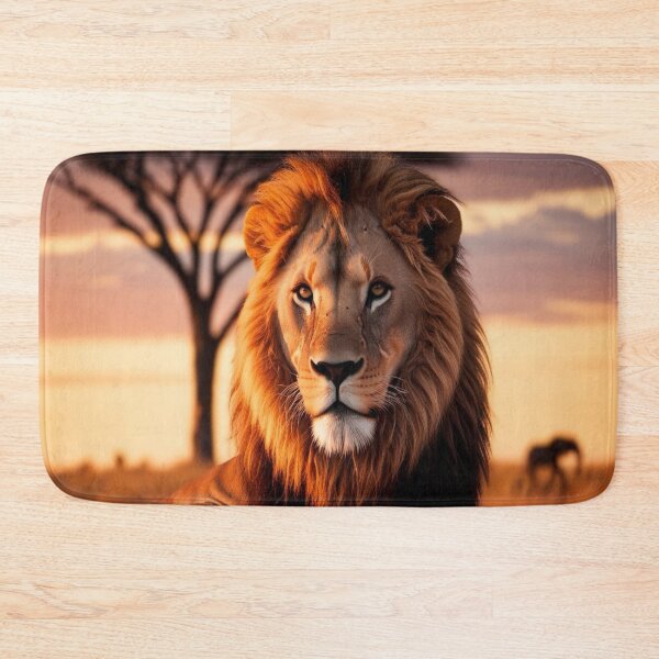 Item preview, Lifestyle Hub: Majestic Lion At Golden Hour - African Savanna Sunset designed and sold by M&M Lifestyle Hub.