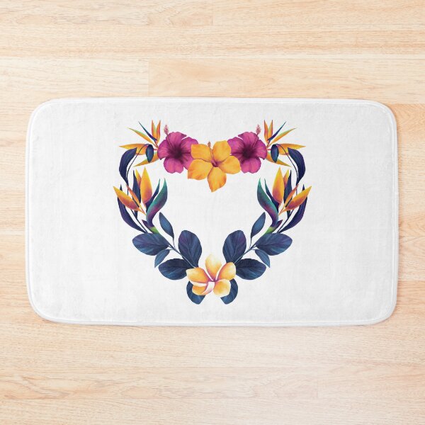 Item preview, Tropical Floral Heart – Vibrant Botanical Art for Nature Lovers designed and sold by Krasnovaovaova.