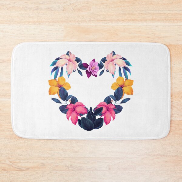 Item preview, Tropical Floral Heart – Vibrant Botanical Art for Nature Lovers designed and sold by Krasnovaovaova.