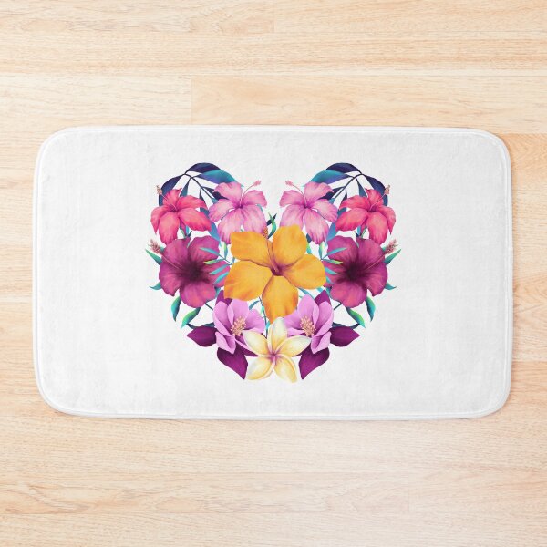 Item preview, Tropical Floral Heart – Vibrant Botanical Art for Nature Lovers designed and sold by Krasnovaovaova.