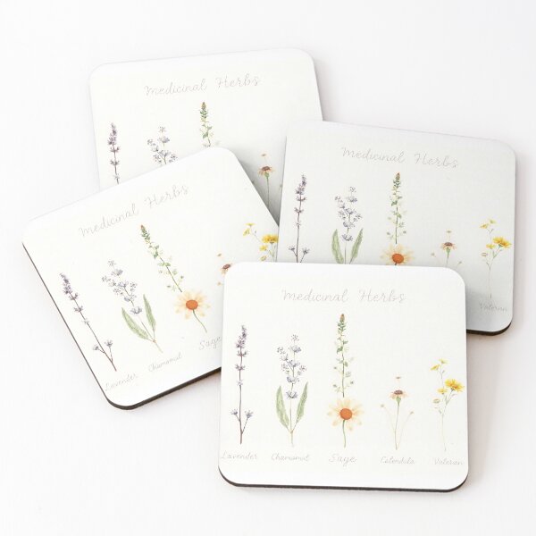 Item preview, Botany of medicinal plants – herbs and leaves designed and sold by Zazeyy.