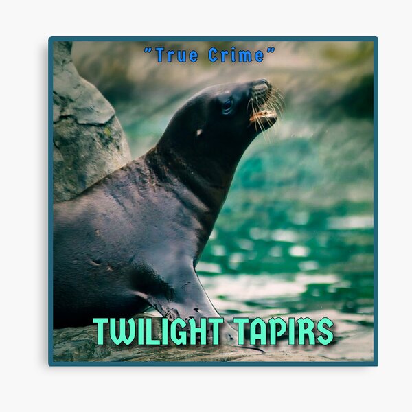 Vista previa del artículo con la obra «Crímenes reales: Tapires del crepúsculo», diseñado y vendido por TwilightTapirs.