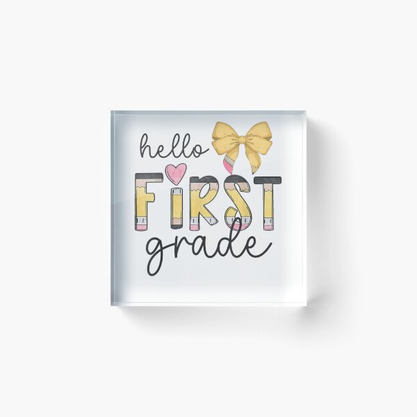 Item preview, Hello First Grade, Back To School First Day of School Teachers Student Boys Girls Kids designed and sold by BASKF.