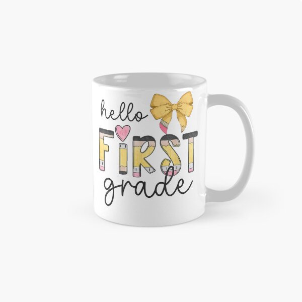 Item preview, Hello First Grade, Back To School First Day of School Teachers Student Boys Girls Kids designed and sold by BASKF.