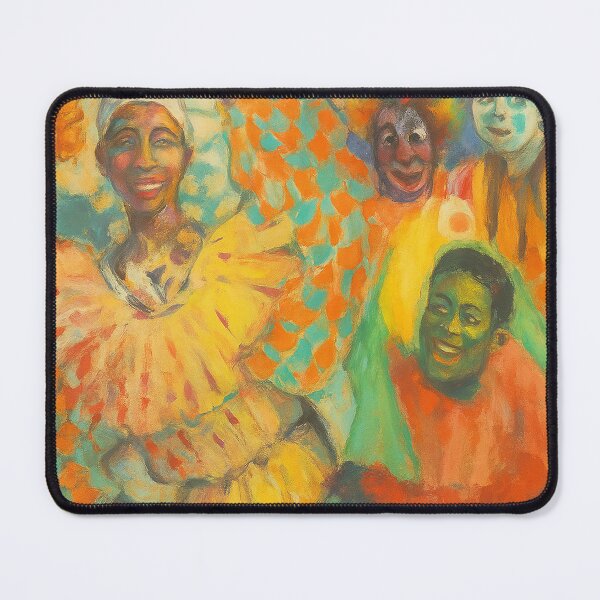 Item preview, Colorful Carnival Performers Expressionist Art designed and sold by weirdfishes123.