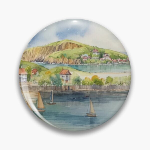 Item preview, sailing at Bantham2(watercolour + AI) designed and sold by artsmeow.