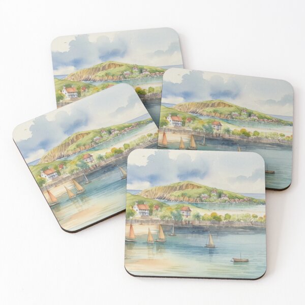 Item preview, sailing at Bantham2(watercolour + AI) designed and sold by artsmeow.