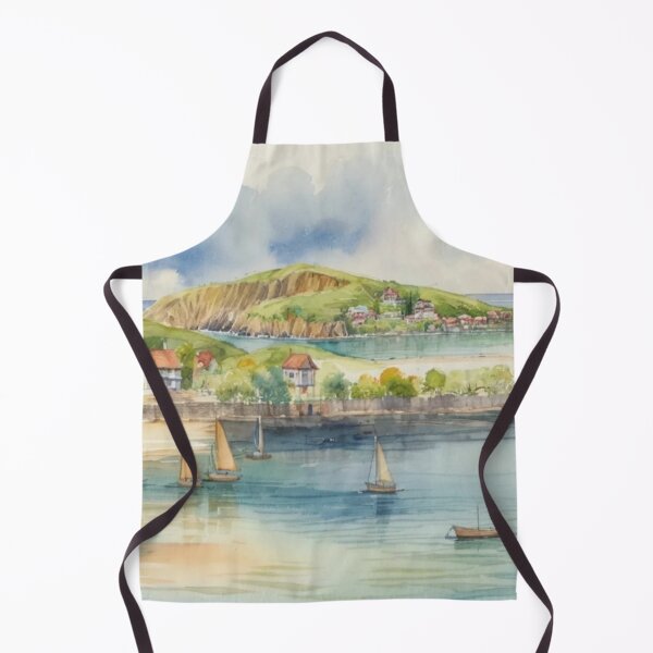 Item preview, sailing at Bantham2(watercolour + AI) designed and sold by artsmeow.