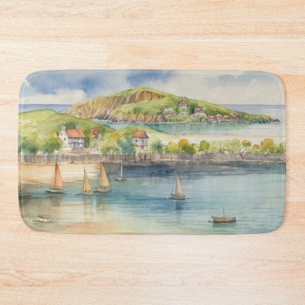 Item preview, sailing at Bantham2(watercolour + AI) designed and sold by artsmeow.
