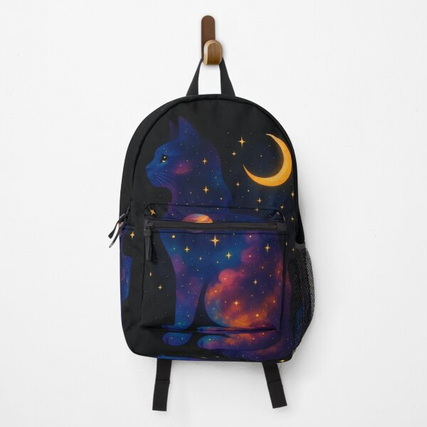 Item preview, Cosmic Space Cat with Stars & Moon designed and sold by Amr Siam.