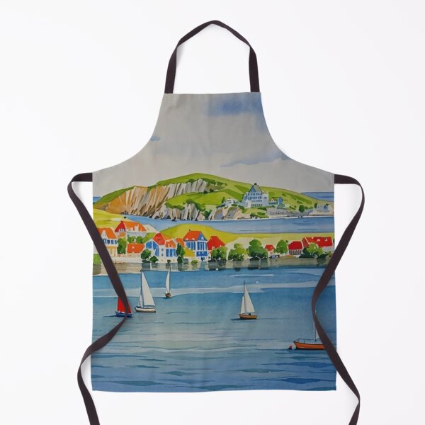 Item preview, sailing at Bantham(watercolour + AI) designed and sold by artsmeow.
