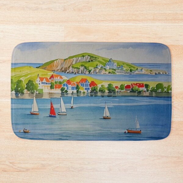 Item preview, sailing at Bantham(watercolour + AI) designed and sold by artsmeow.