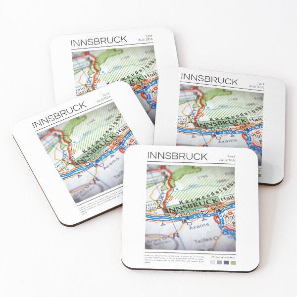 Item preview, Innsbruck - Austria - Map designed and sold by StudioRedKoala.