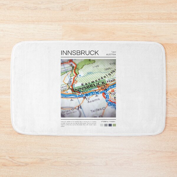 Item preview, Innsbruck - Austria - Map designed and sold by StudioRedKoala.