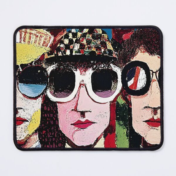 Item preview, Celebrate London Cool- Swinging Sixties Icons in Bold Style and Retro Flair Abstract Digital AI Pop Art designed and sold by OlfactoART Studio.