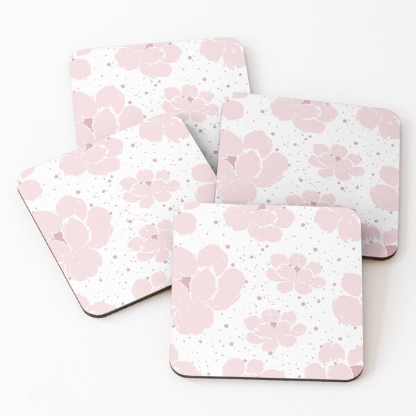 Item preview, Aesthetic Watercolor Pink Pattern Flowers And Leaf designed and sold by AestHenni17.
