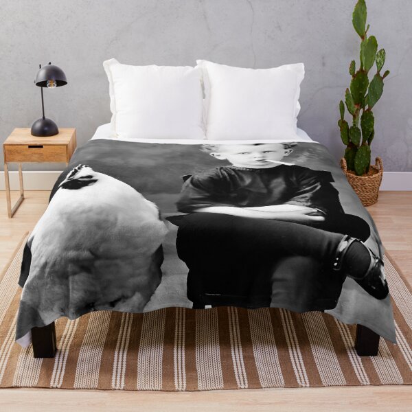 Item preview, Boy and Chicken, Funny Black and White Old Photo designed and sold by modernretro.