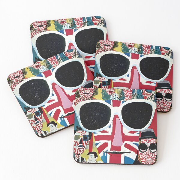 Item preview, Faces of Britannia- Abstract Portraits and Iconic Symbols Collide Beneath the Union Jack designed and sold by OlfactoART Studio.