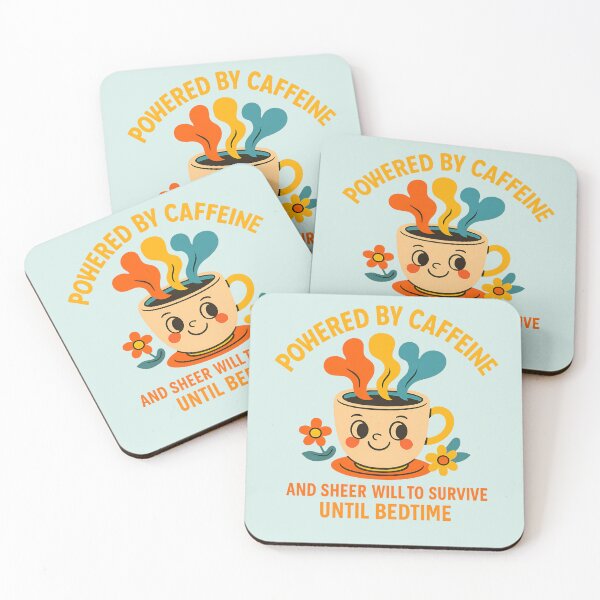 Item preview, Vintage Coffee Humor – Caffeine and Bedtime Struggle designed and sold by TrendznHitz.