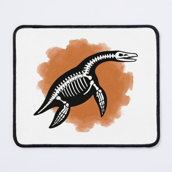 Item preview, Marine Plesiosaur Skeleton Watercolor designed and sold by dino-squelette.