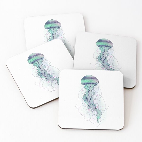 Item preview, Colorful Pastel Jellyfish designed and sold by whimsicalwren.