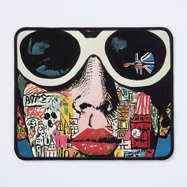 Item preview, Union Jack Dreams- A Portrait Becomes a Cultural Collage of British Icons and Pop Art Power designed and sold by OlfactoART Studio.