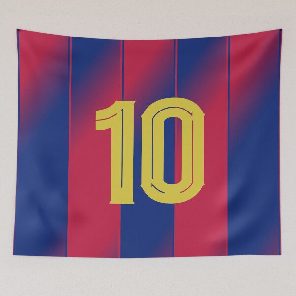 Item preview, Number 10 football red and blue  designed and sold by funkyst.