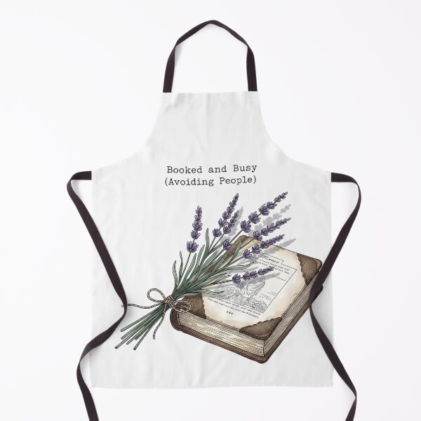 Item preview, Booked and Busy (Avoiding People) – Vintage Book & Lavender Vibes Digital Art designed and sold by AnnDesignStudio.