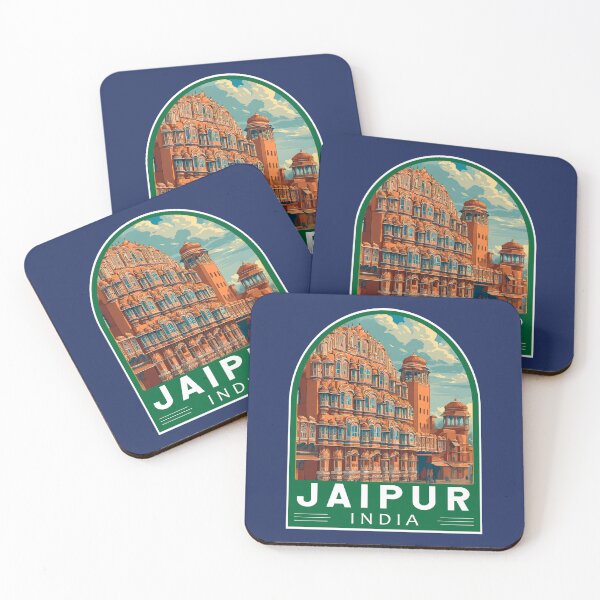 Item preview, Jaipur India Travel Art Emblem designed and sold by KrisSidDesigns.