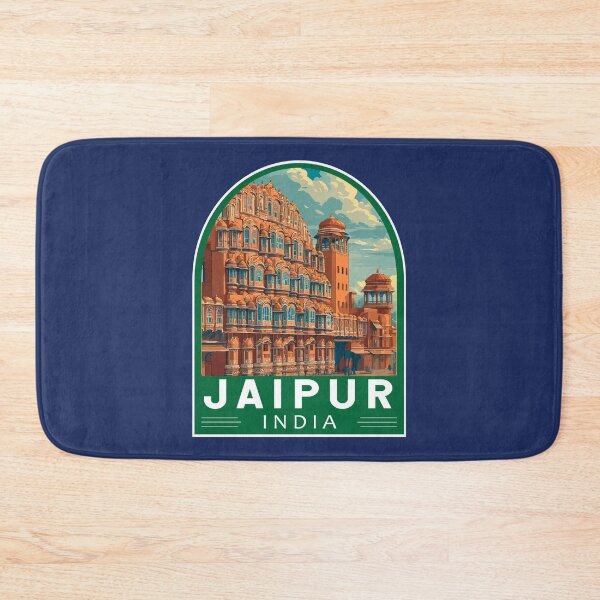 Item preview, Jaipur India Travel Art Emblem designed and sold by KrisSidDesigns.