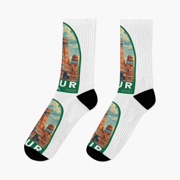 Item preview, Jaipur India Travel Art Emblem designed and sold by KrisSidDesigns.
