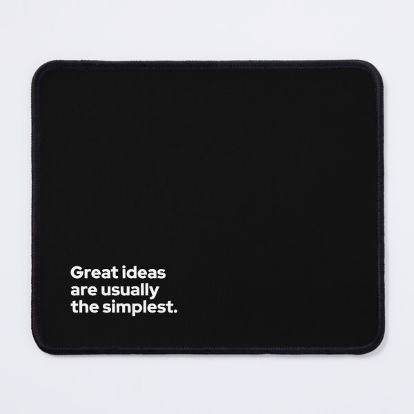 Item preview, Great Ideas Are Usually the Simplest – Minimalist Quote T-Shirt designed and sold by Betterbooster.