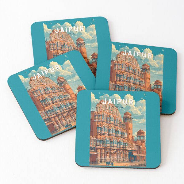 Item preview, Jaipur India Illustration Travel Art Vintage designed and sold by KrisSidDesigns.