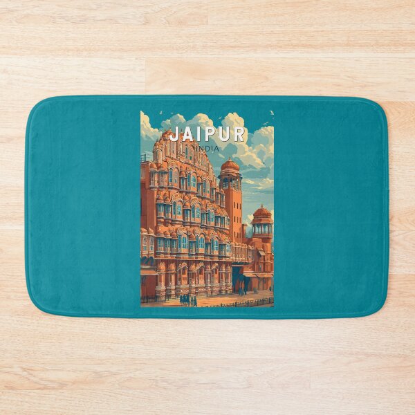 Item preview, Jaipur India Illustration Travel Art Vintage designed and sold by KrisSidDesigns.
