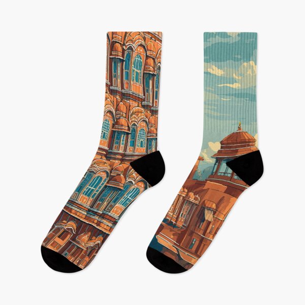 Item preview, Jaipur India Illustration Travel Art Vintage designed and sold by KrisSidDesigns.