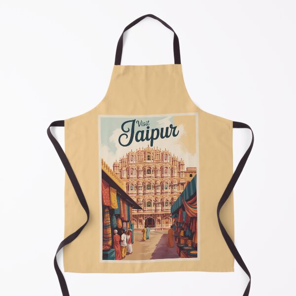 Item preview, Jaipur India Hawa Mahal Illustration Travel Art Vintage designed and sold by KrisSidDesigns.