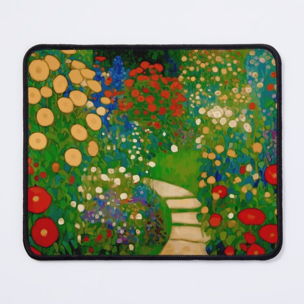 Item preview, Klimt Flower Garden with Winding Path designed and sold by Vicky Brago-Mitchell®.