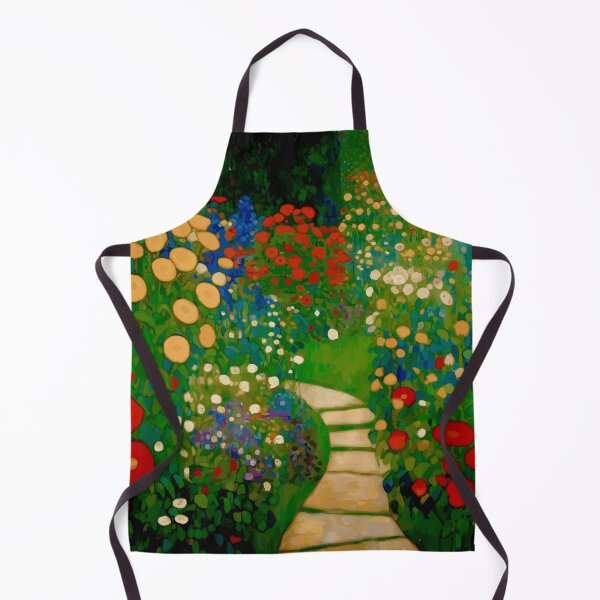 Item preview, Klimt Flower Garden with Winding Path designed and sold by Vicky Brago-Mitchell®.