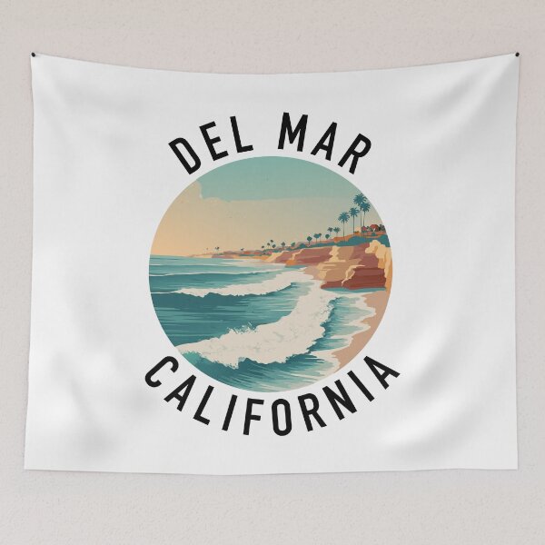 Item preview, Del Mar - California (with Black Lettering) designed and sold by VelvetRoom.