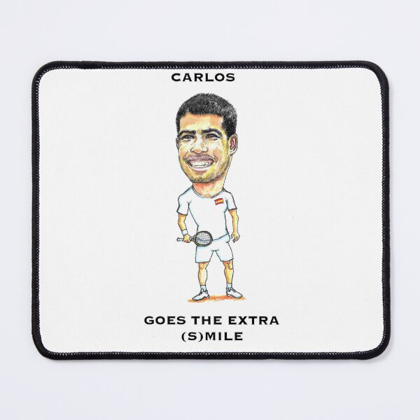 Item preview, Carlos Alcaraz caricature designed and sold by dizzycatbiz.